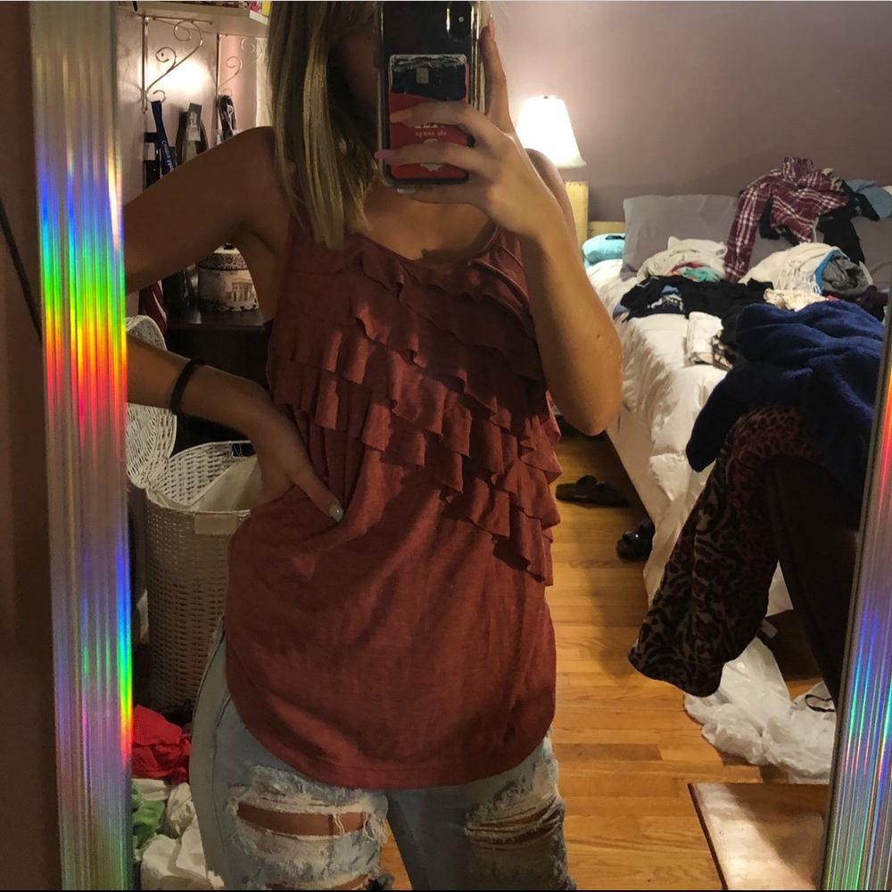 Maurices ruffle tank